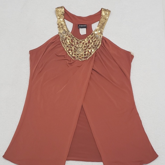 Frederick's of Hollywood Tops - Frederick's of Hollywood Womens Rust Color Top